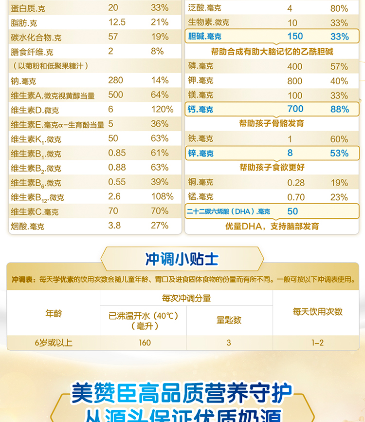 尊龙ag旗舰厅(中国)官方网站学优素学生奶粉（6-15岁）